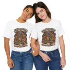 Only Plastic & Crippling Debt graphic T-shirt product mockup
