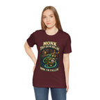 They See Me Rollin’ Monk graphic T-shirt product mockup