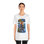 Tank Shaped Shaman graphic T-shirt product mockup