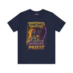 Thoughts, Prayers & Eldritch Horrors graphic T-shirt product mockup