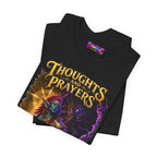 Thoughts, Prayers & Eldritch Horrors graphic T-shirt product mockup