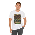 Feign Responsibility Hunter graphic T-shirt product mockup