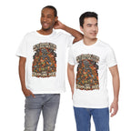 Only Plastic & Crippling Debt graphic T-shirt product mockup