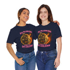 Real Paladins Know Bubble Is a DPS Cooldown gaming T-shirt, navy shirts modeled by two women.