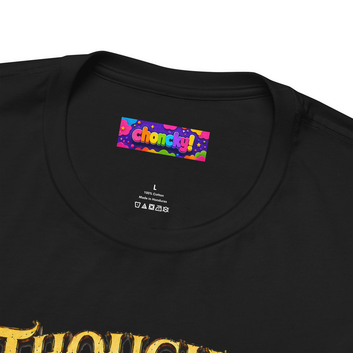 Thoughts, Prayers & Eldritch Horrors graphic T-shirt product mockup