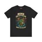 They See Me Rollin’ Monk graphic T-shirt product mockup