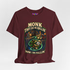 They See Me Rollin’ Monk graphic T-shirt product mockup