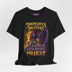 Thoughts, Prayers & Eldritch Horrors graphic T-shirt product mockup