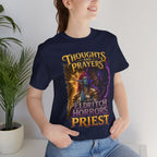 Thoughts, Prayers & Eldritch Horrors graphic T-shirt product mockup