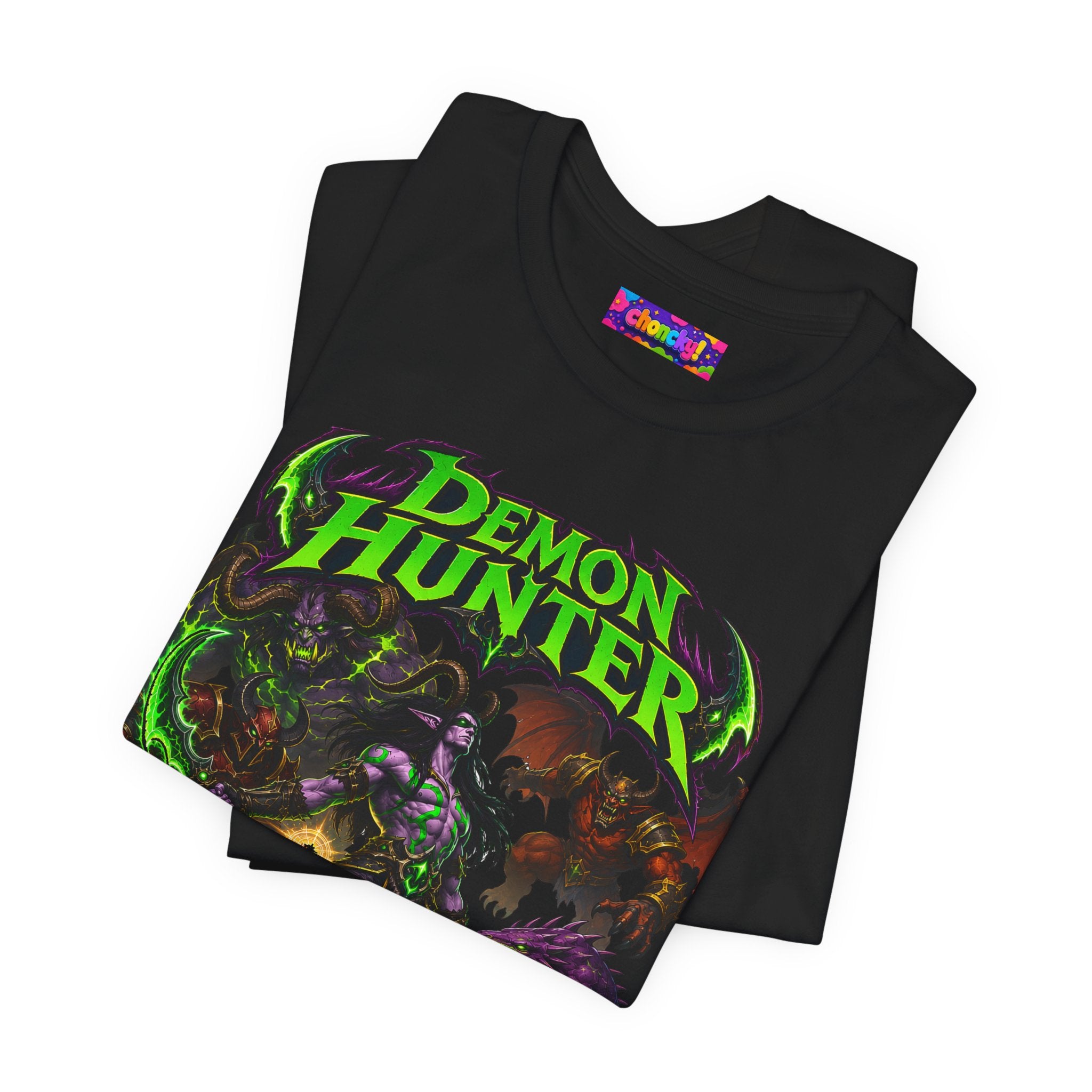 Sacrificed Everything Demon Hunter graphic T-shirt product mockup