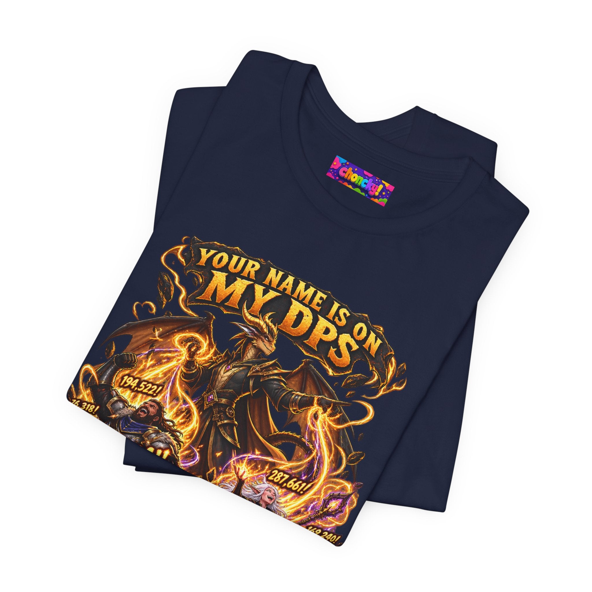 Your Name Is on My DPS Evoker graphic T-shirt product mockup