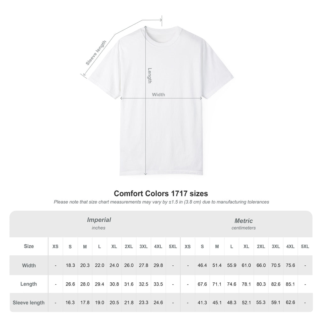 Commander's Favorite Shirt on the Citadel sci-fi graphic T-shirt, white shirt size chart.