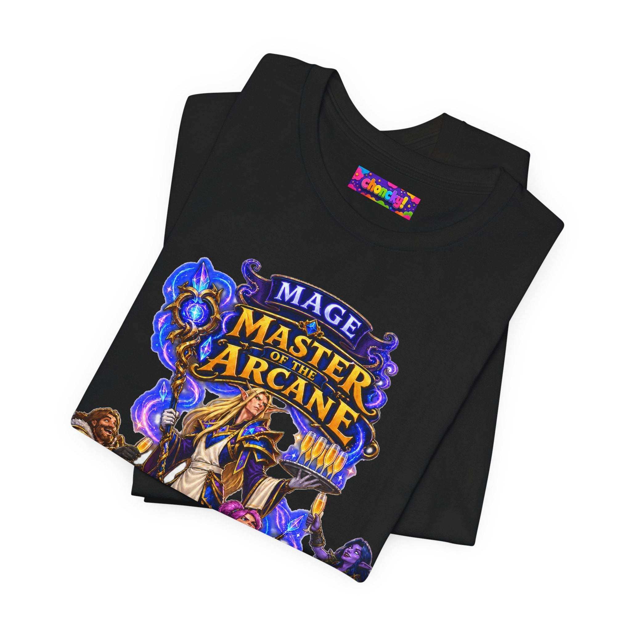 Master of the Arcane: Provider of Snacks graphic T-shirt product mockup