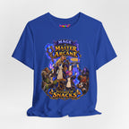 Master of the Arcane: Provider of Snacks graphic T-shirt product mockup