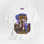 Master of the Arcane: Provider of Snacks graphic T-shirt product mockup