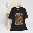 Only Plastic & Crippling Debt graphic T-shirt product mockup