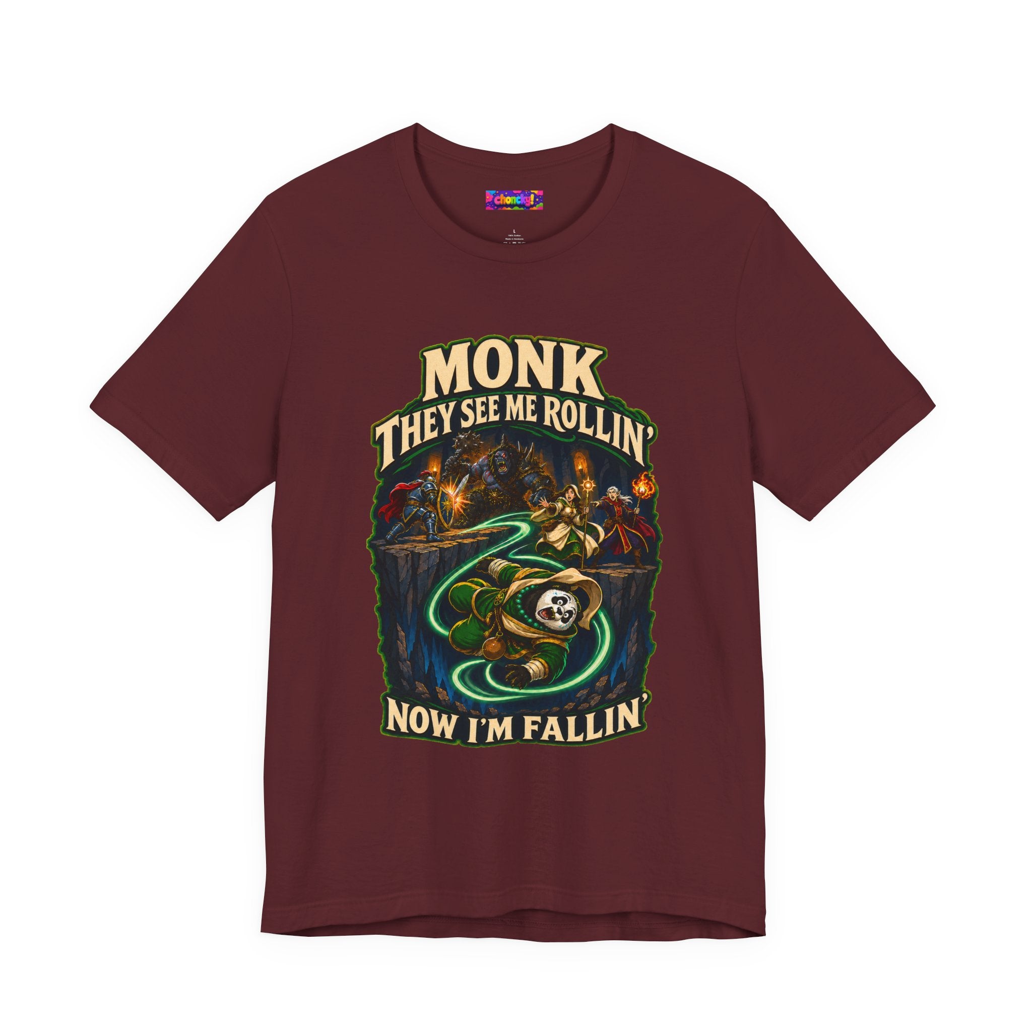 They See Me Rollin’ Monk graphic T-shirt, front product view