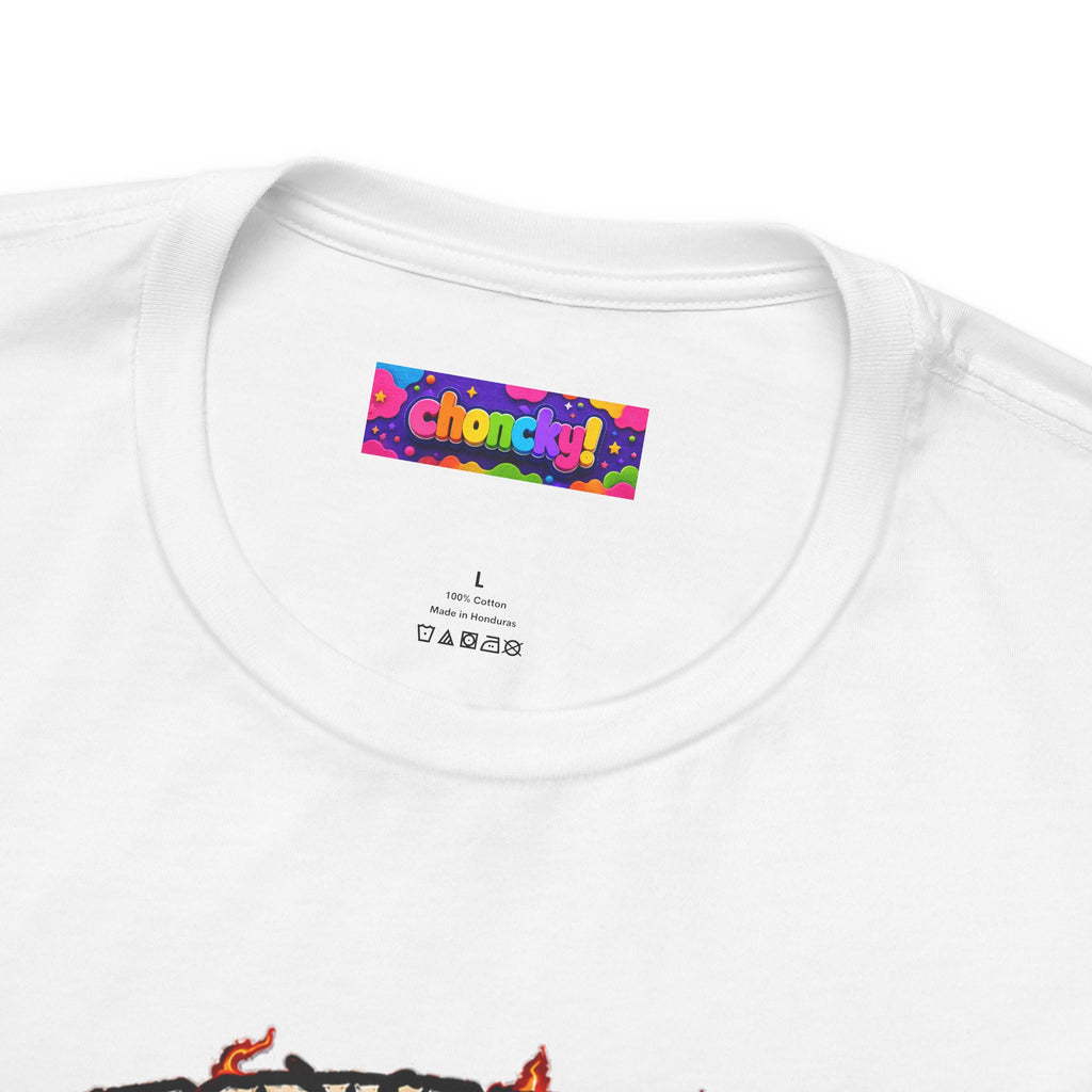 Only Plastic & Crippling Debt graphic T-shirt product mockup