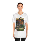 Feign Responsibility Hunter graphic T-shirt product mockup