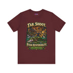 Feign Responsibility Hunter graphic T-shirt product mockup