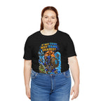 Tank Shaped Shaman graphic T-shirt product mockup