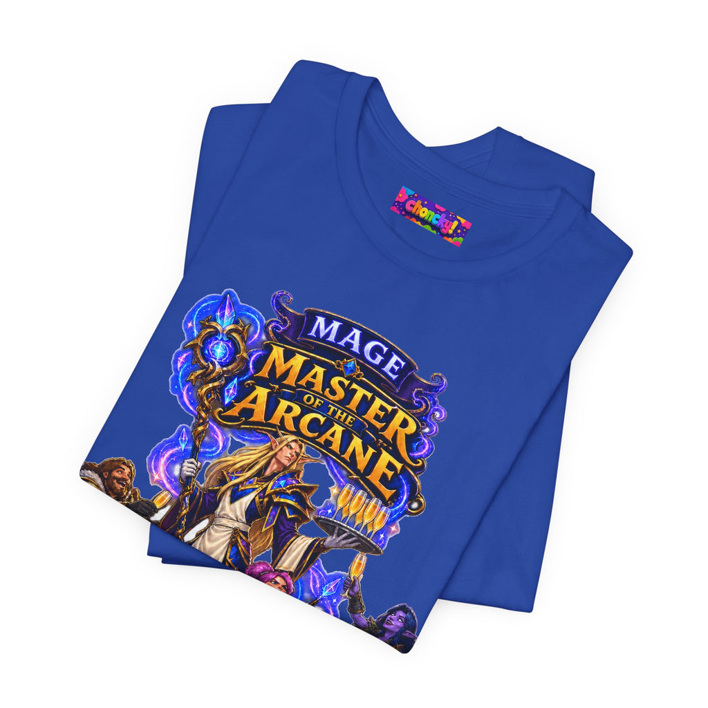 Master of the Arcane: Provider of Snacks graphic T-shirt product mockup