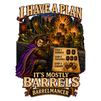 Barrelmancer T-shirt design artwork