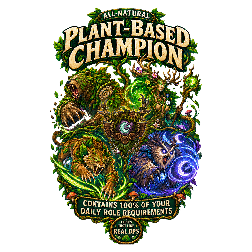 Plant-Based Champion T-shirt design artwork