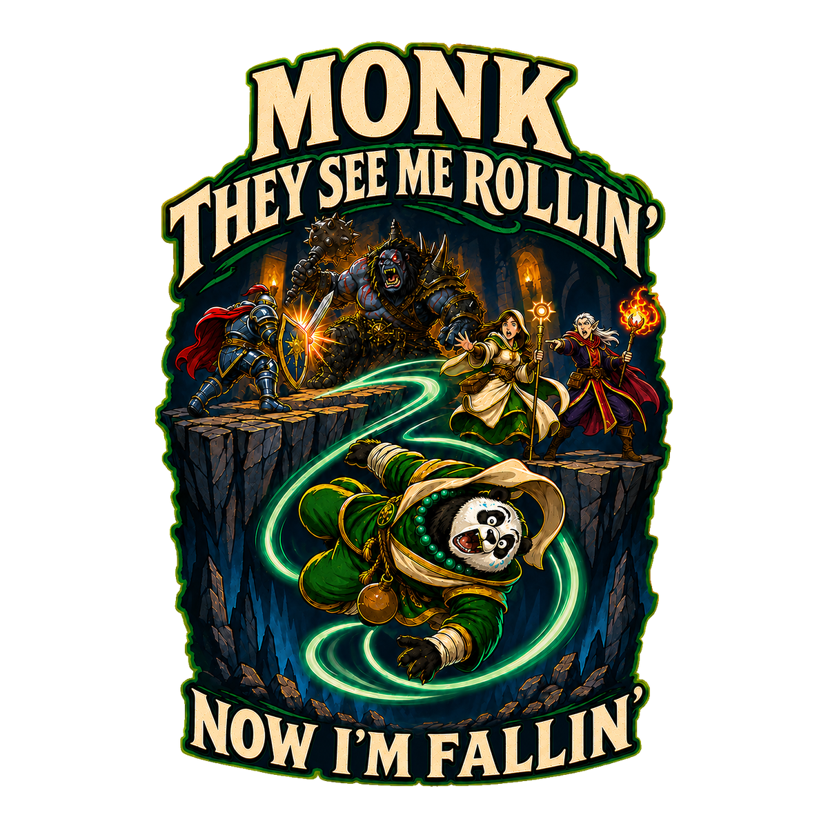 They See Me Rollin’ Monk T-Shirt