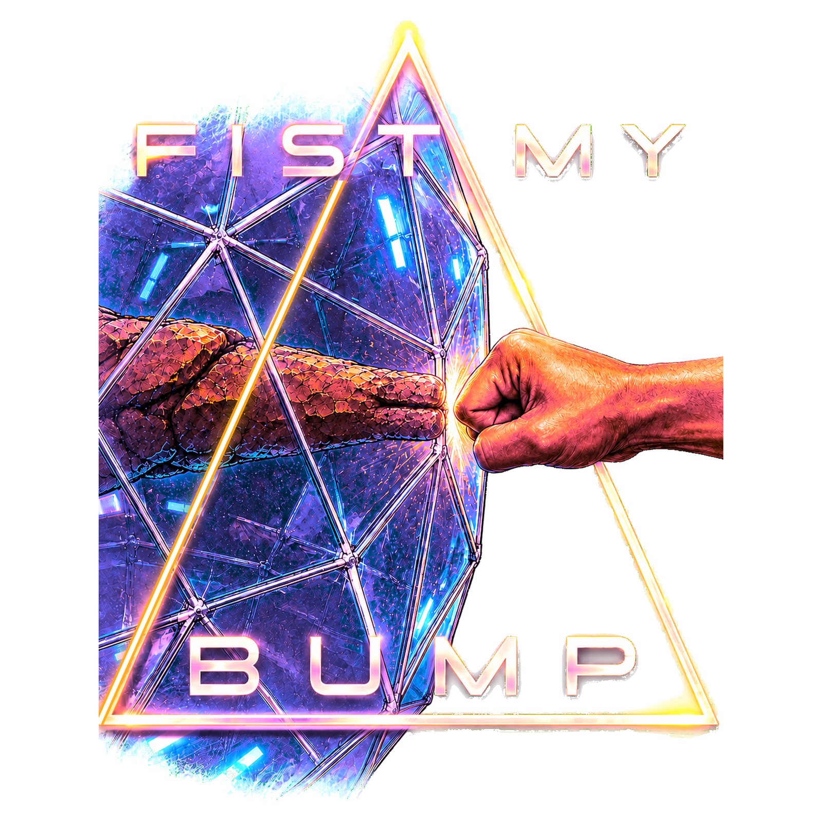 Fist My Bump T-shirt design artwork