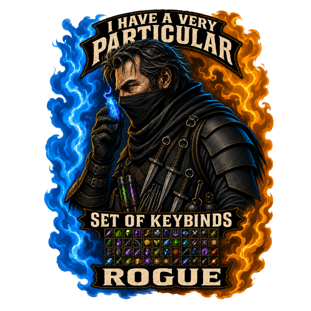 Particular Set of Keybinds Rogue T-Shirt