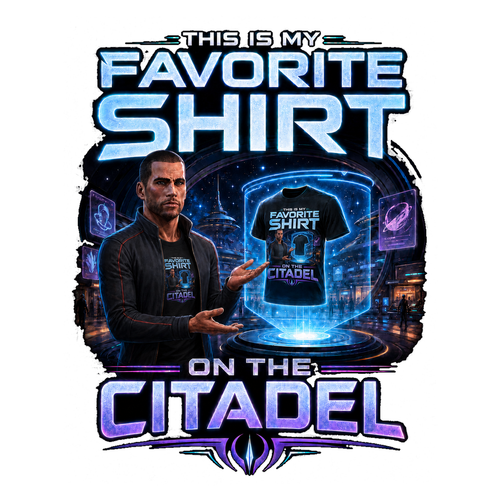 The Commander’s Favorite T-shirt design artwork