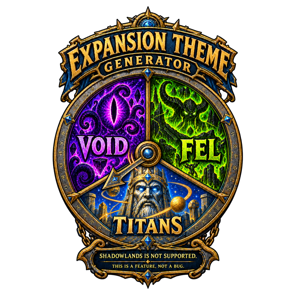 Expansion Theme Generator T-shirt design artwork