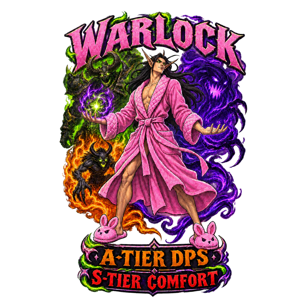 Warlock Comfort T-shirt design artwork